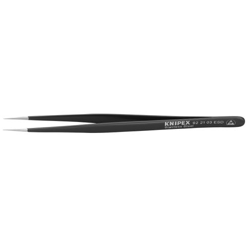 Main product image of 5-1/2" Stainless Steel Gripping Tweezers w/ ESD Coating, Needle-Point Tips