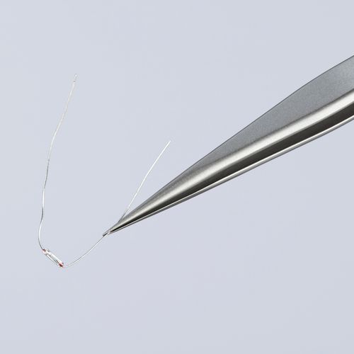 Main product image of 3-1/2" Premium Stainless Steel Gripping Tweezers, Needle-Point Tips