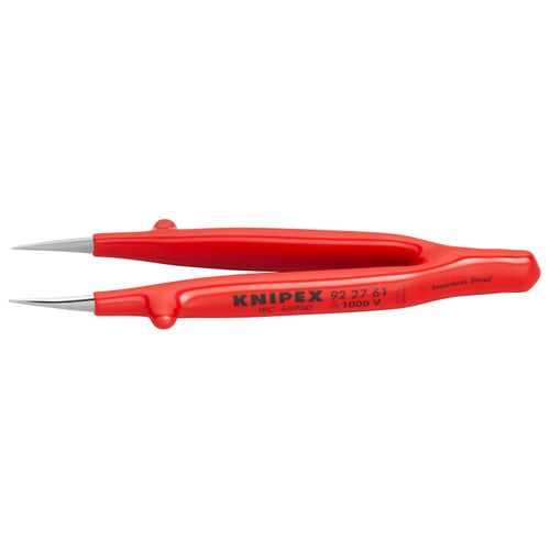 Main product image of 5-1/4" Stainless Steel Insulated Gripping Tweezers, Pointed Tips