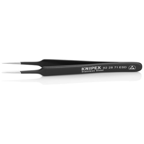 Main product image of 4-1/4" Stainless Steel Gripping Tweezers w/ ESD Coating, Needle-Point Tips