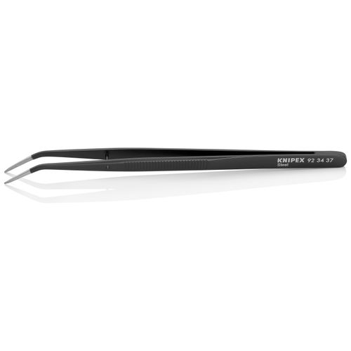Main product image of 6" Steel Gripping Tweezers, Pointed Tips, 25-Degree Angle