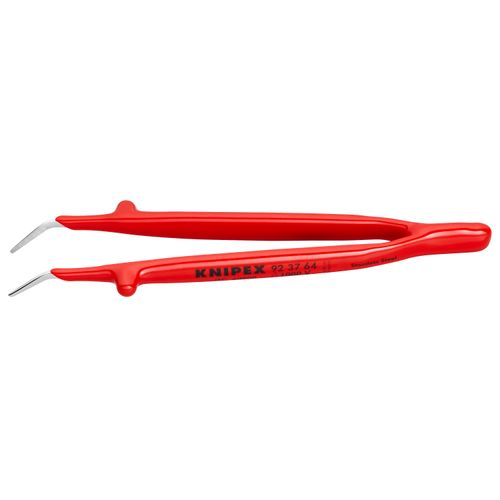 Main product image of 6" Stainless Steel Insulated Gripping Tweezers, 30-Degree Angle