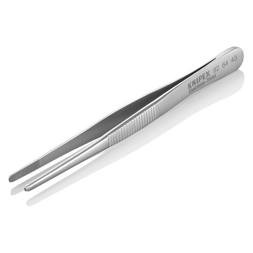 Main product image of 4-3/4" Stainless Steel Insulated Gripping Tweezers, Blunt Tips