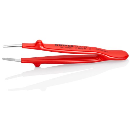 Main product image of 5-3/4" Stainless Steel Insulated Gripping Tweezers, Blunt Tips