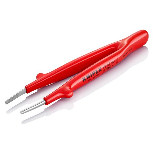 Main product image of 5-3/4" Stainless Steel Insulated Gripping Tweezers, Blunt Tips