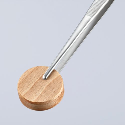 Main product image of 5-3/4" Stainless Steel Gripping Tweezers, Blunt Tips