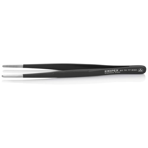 Main product image of 5-3/4" Stainless Steel Gripping Tweezers w/ ESD Coating, Blunt Tips