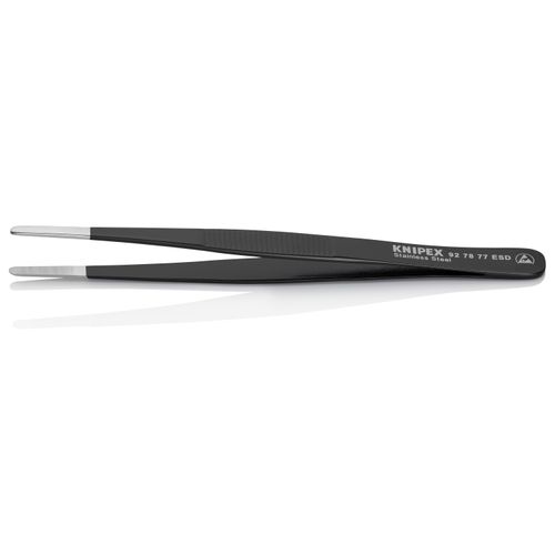 Main product image of 5-3/4" Stainless Steel Gripping Tweezers w/ ESD Coating, Blunt Tips