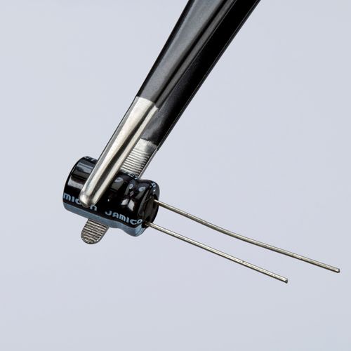 Main product image of 5-3/4" Stainless Steel Gripping Tweezers w/ ESD Coating, Blunt Tips