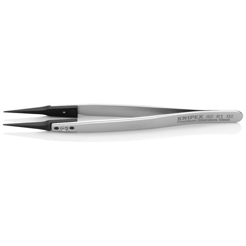 Main product image of 5-1/4" Premium Stainless Steel Gripping Tweezers w/ Replaceable Pointed Tips, Extra-Fine