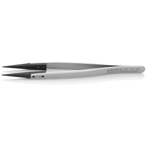 Main product image of 5-1/4" Premium Stainless Steel Gripping Tweezers w/ Replaceable Pointed Tips, Robust