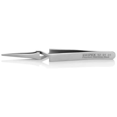 Main product image of 4-3/4" Premium Stainless Steel Gripping Tweezers, Replaceable Tips
