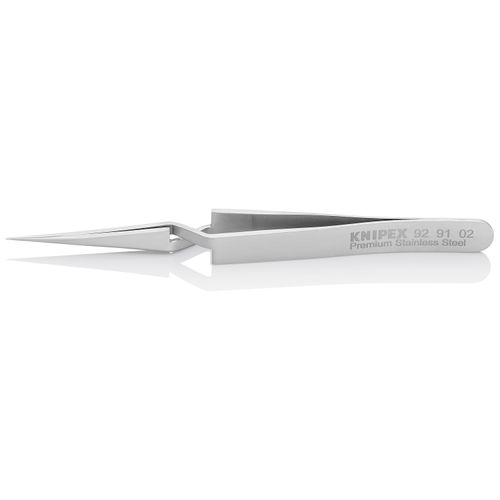 Main product image of 4-3/4" Premium Stainless Steel Gripping Cross-Over Tweezers, Needle-Point Tips