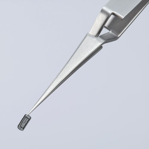 Main product image of 4-3/4" Premium Stainless Steel Gripping Cross-Over Tweezers, Needle-Point Tips