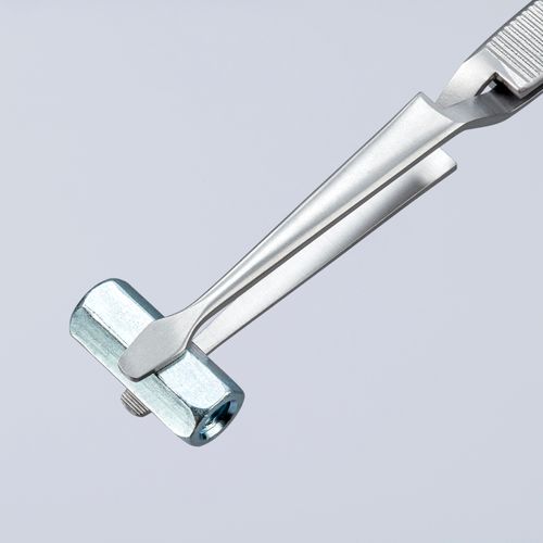 Main product image of 6-1/4" Stainless Steel Gripping Cross-Over Tweezers, Blunt Tips