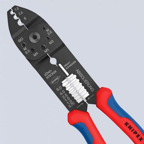 Main product image of 9" Crimping Pliers for Insulated Crimp Terminals, 20-10 AWG