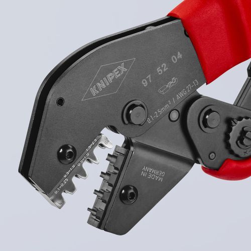 Main product image of 10" Crimping Pliers for Non-Insulated Open Plug-Type Connectors, 2.8 and 4.8 mm