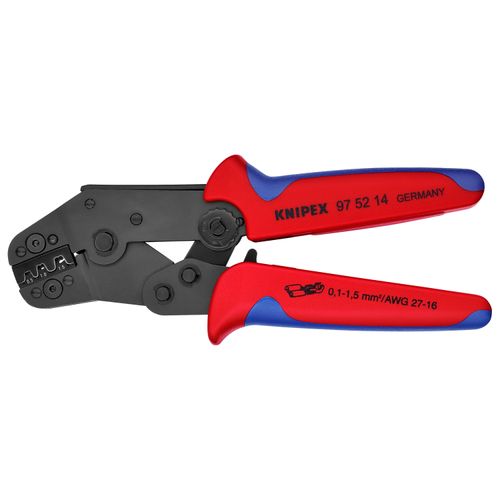 Main product image of 7-1/2" Crimping Pliers for Non-Insulated Open Plug-Type Connectors, 2.8 and 4.8 mm