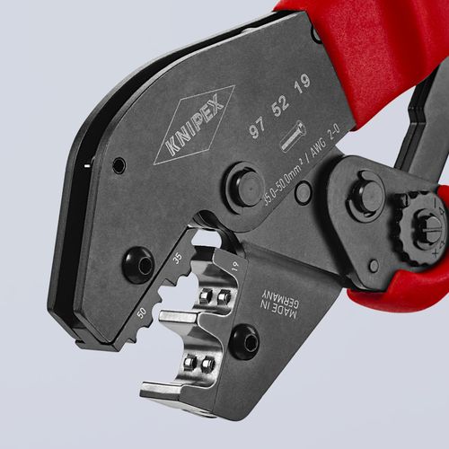 Main product image of 10" Crimping Pliers for Wire Ferrules, 2/0 AWG