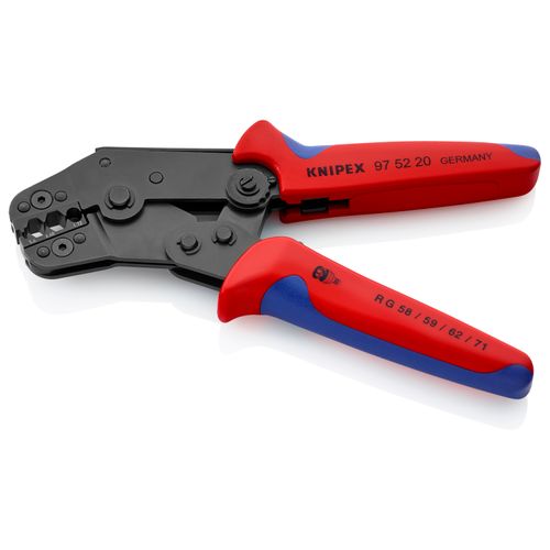 Main product image of 7-1/2" Crimping Pliers for COAX, BNC, and TNC Connectors for RG58/59/62/71/223
