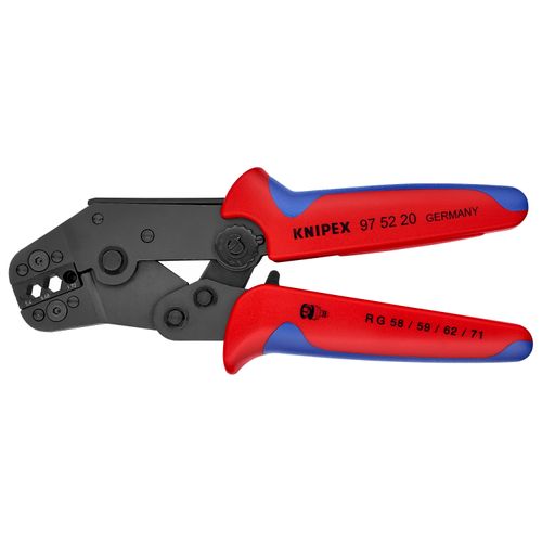 Main product image of 7-1/2" Crimping Pliers for COAX, BNC, and TNC Connectors for RG58/59/62/71/223