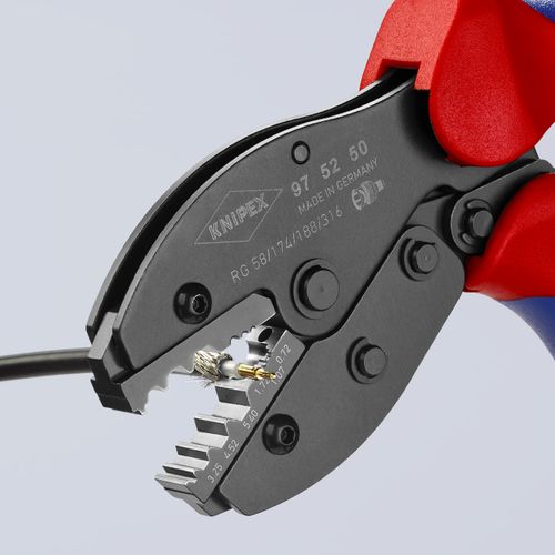 Main product image of 8-1/2" PreciForce Crimping Pliers for COAX, BNC and TNC Connectors RG58/174/188/316