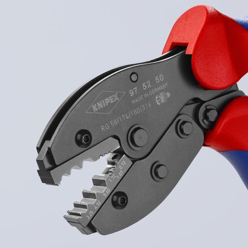 Main product image of 8-1/2" PreciForce Crimping Pliers for COAX, BNC and TNC Connectors RG58/174/188/316