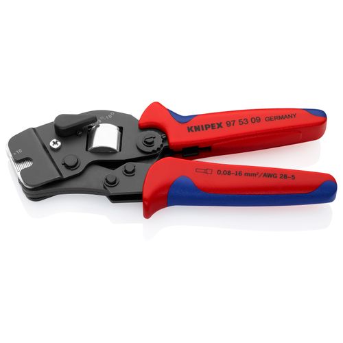 Main product image of 7-1/2" Self-Adjusting Crimping Pliers for Wire Ferrules w/ Selector Lever