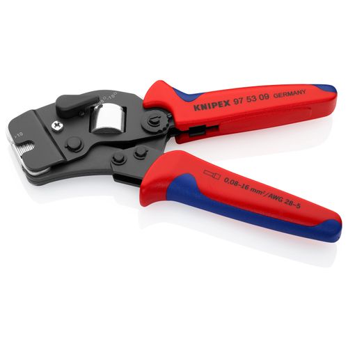 Main product image of 7-1/2" Self-Adjusting Crimping Pliers for Wire Ferrules w/ Selector Lever