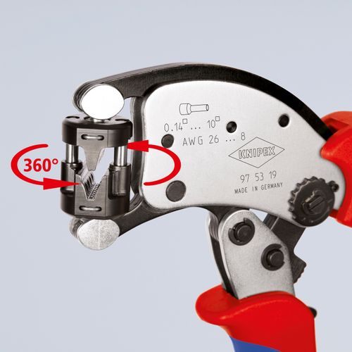Main product image of 8" Twistor T Self-Adjusting Crimping Pliers for Wire Ferrules