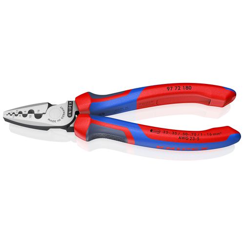 Main product image of 7-1/4" Crimping Pliers for Wire Ferrules w/ Comfort Grip