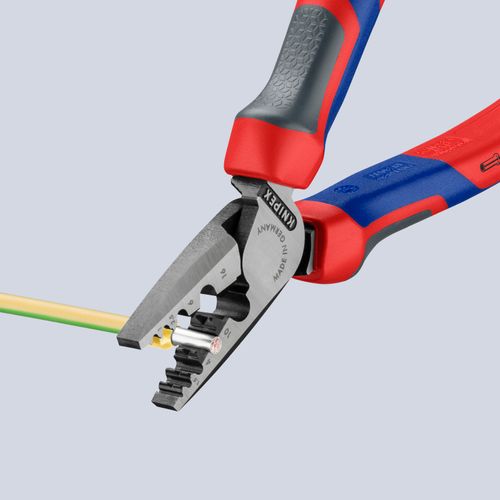 Main product image of 7-1/4" Crimping Pliers for Wire Ferrules w/ Comfort Grip