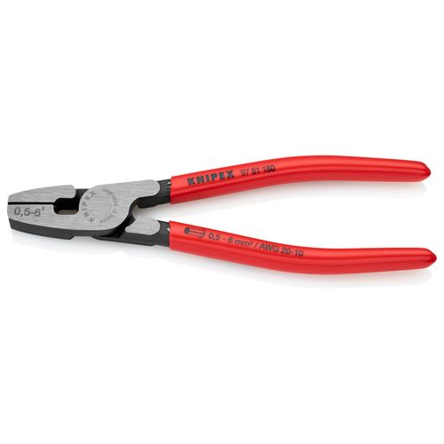 Main product image of 7-1/4" Crimping Pliers for Wire Ferrules, Front Loading