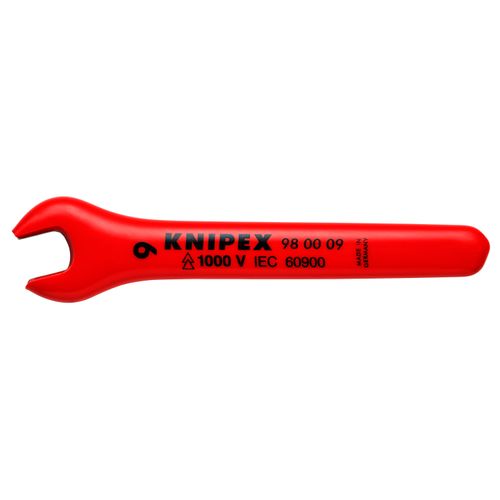Main product image of 4-1/4" Insulated Open End Wrench, 9 mm