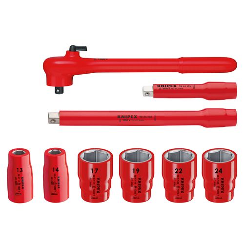 Main product image of 10 Piece Insulated Socket Set, 1/2" Drive