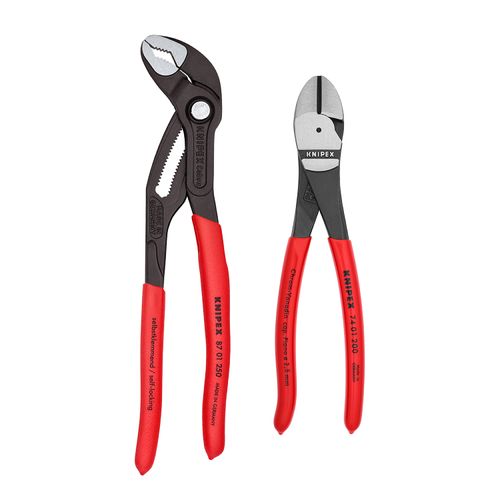 Main product image of 2 Piece Cobra and Diagonal Cutters Set, w/ Keeper Pouch
