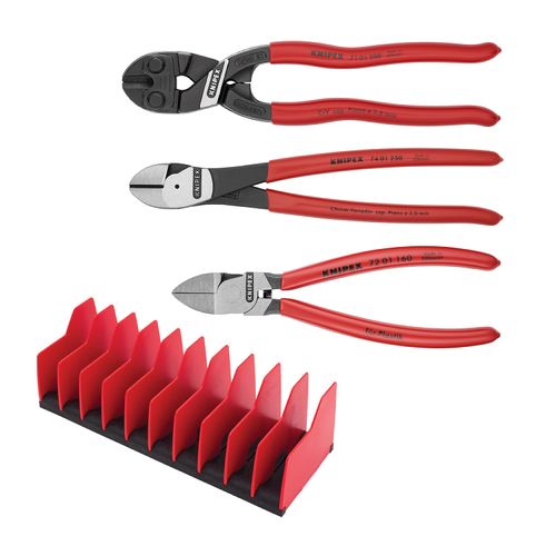 Main product image of 3 Piece Cutting Pliers Set w/ Tool Holder