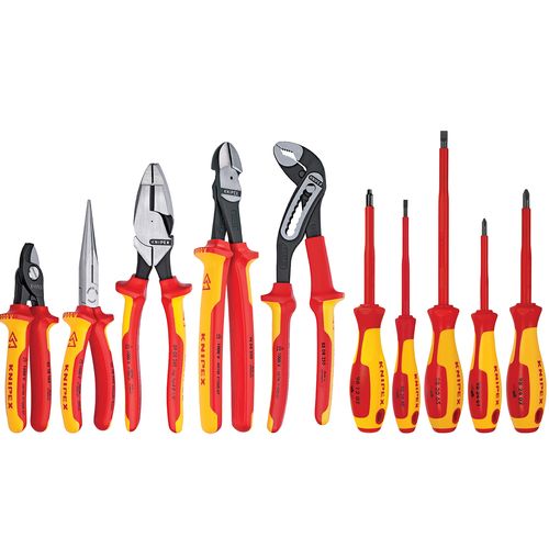 Main product image of 10 Piece Insulated Pliers and Screwdriver Tool Set with Lineman's Pliers