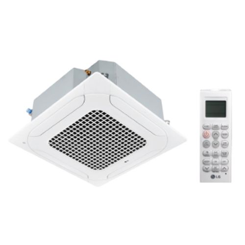 Main product image of 30,000 BTU, R-32, 21 SEER2 3 x 3 4-Way Ceiling Cassette High Efficiency Single Zone Heat Pump w/out Grill (Indoor Unit)