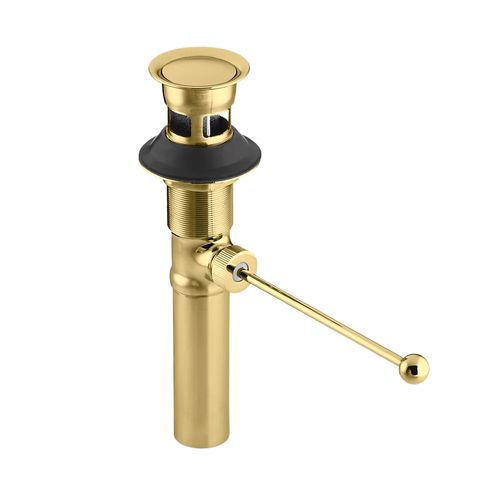 Main product image of Premier Exposed Pop-Up Drain with Overflow (Polished Brass), K-7114-A-PB