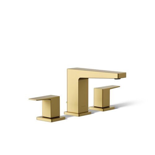 Main product image of Widespread Bathroom Sink Faucet, 0.5 GPM (Vibrant Brushed Moderne Brass), K-24857-4-2MB