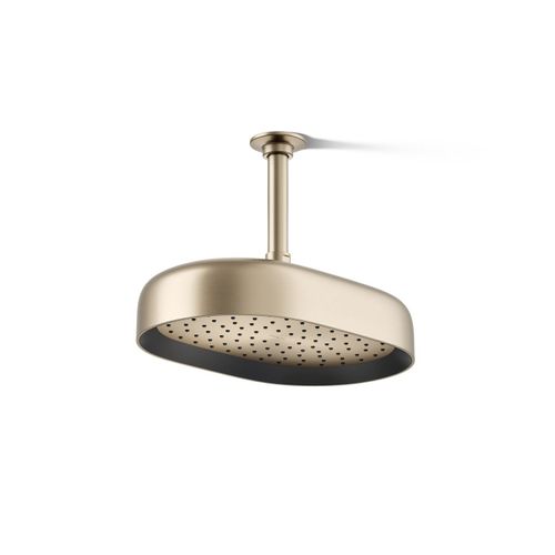 Main product image of Oblong 12" Single-Function Rainhead, 2.5 GPM (Vibrant Brushed Bronze), K-26293-BV