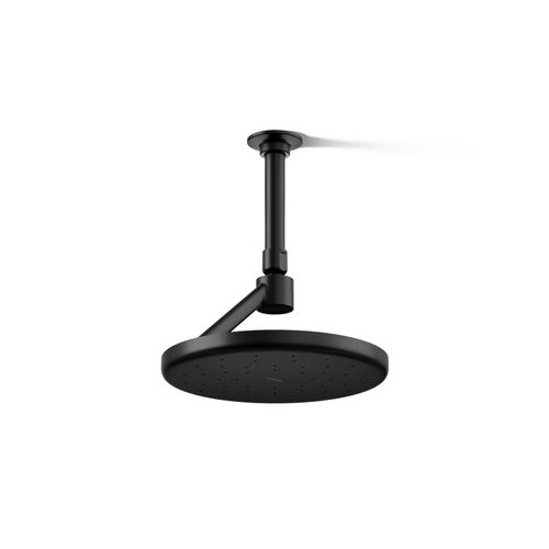 Main product image of Open Rain Iconic Single-Function Rainhead, 2.5 GPM (Matte Black), K-26301-BL