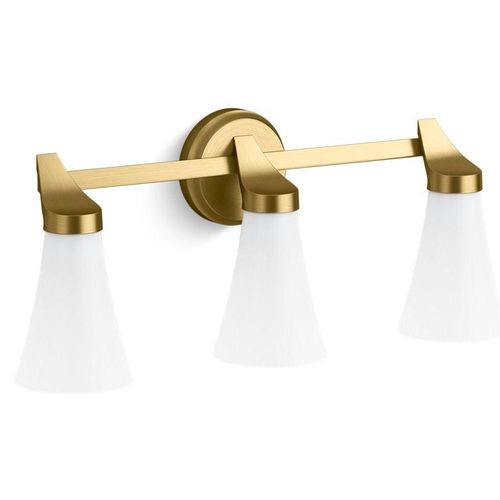 Main product image of Simplice 3-Light Sconce (Brushed Moderne Brass), 26848-SC03-2GL