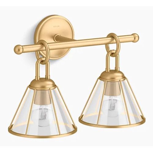 Main product image of Terret 2-Light Sconce (Brushed Moderne Brass), 27742-SC02-2GL