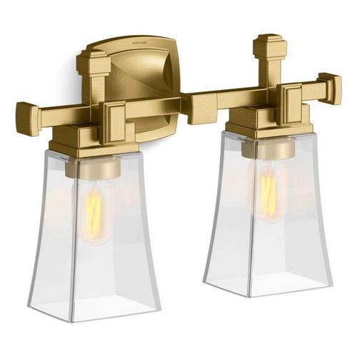 Main product image of Riff 2-Light Sconce (Brushed Moderne Brass), 31756-SC02-2GL