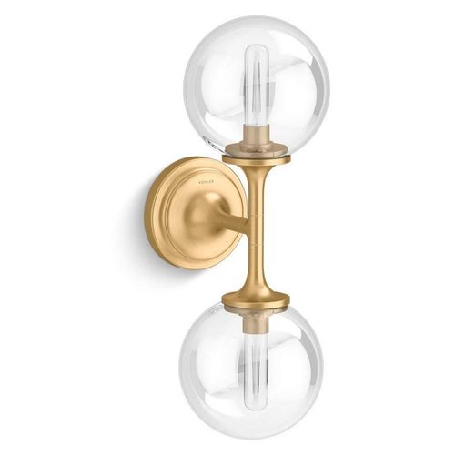 Main product image of Bellera 2-Light Sconce (Brushed Moderne Brass), 31762-SC02-2GL