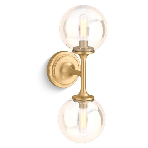 Main product image of Bellera 2-Light Sconce (Brushed Moderne Brass), 31762-SC02-2GL