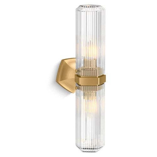 Main product image of Occasion 2-Light Vertical Sconce (Brushed Moderne Brass), 31777-SC02-2GL