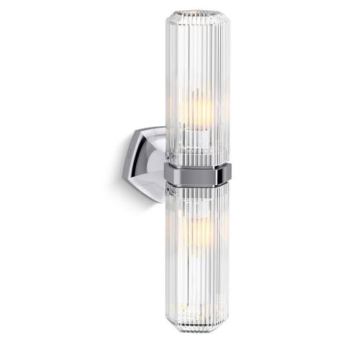 Main product image of Occasion 2-Light Vertical Sconce (Polished Chrome), 31777-SC02-CPL